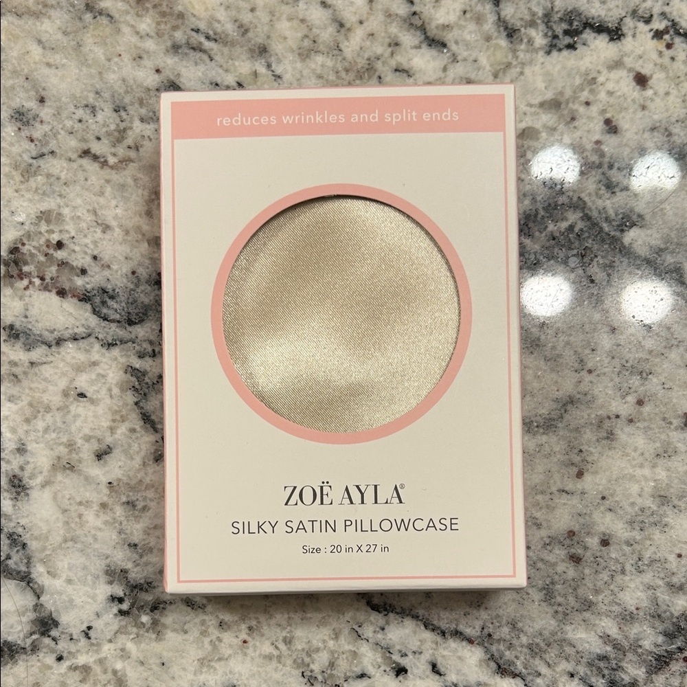 Zoë Ayla Satin Pillowcase - Elegant Cream